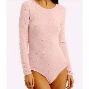 20. NWOT RONNY KOBO CHANI KNIT RHINESTONE BODYSUIT